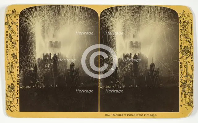 Storming of Palace by the Fire King, 1886/88. Creator: Henry Hamilton Bennett.