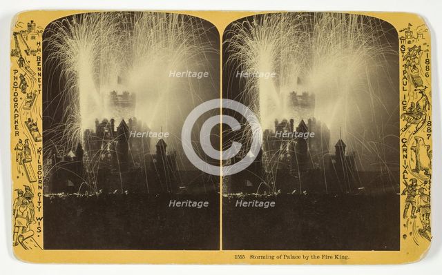 Storming of Palace by the Fire King, 1886/88. Creator: Henry Hamilton Bennett.