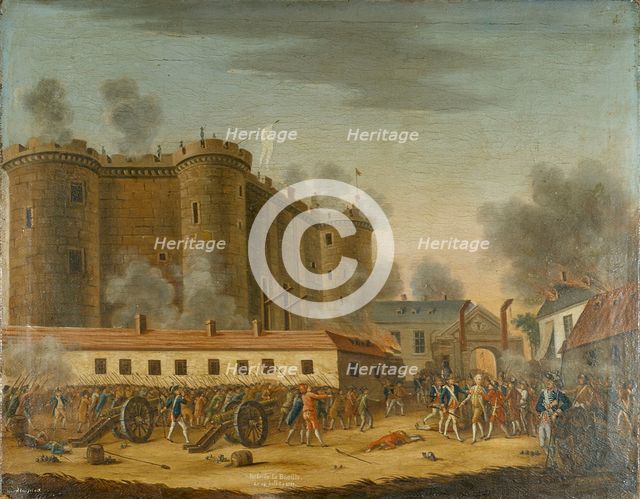 Storming of the Bastille. Arrest of M. de Launay, July 14, 1789. Creator: Unknown.