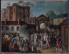 Storming of the Bastille. Arrest of M. de Launay, July 14, 1789. Creator: Unknown