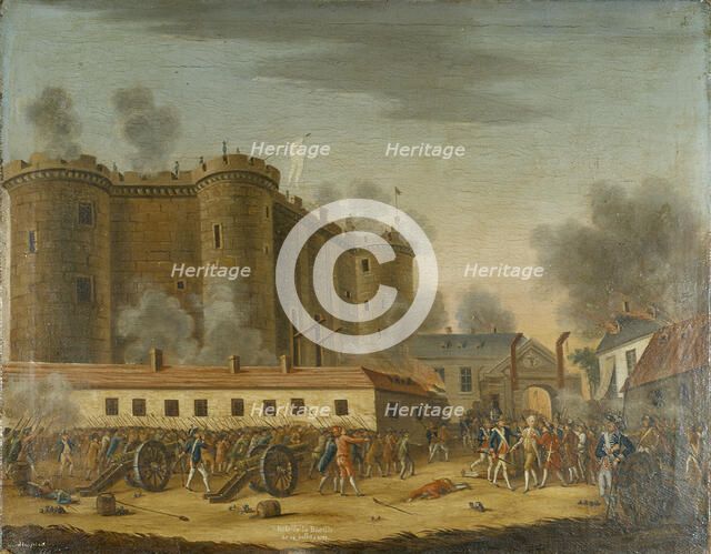 Storming of the Bastille. Arrest of M. de Launay, July 14, 1789. Creator: Unknown.