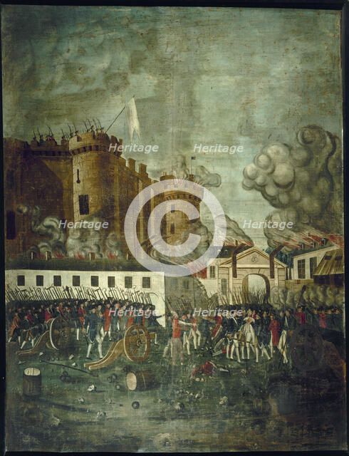Storming of the Bastille. Arrest of Mr. de Launay, c1791. Creator: Dubois.