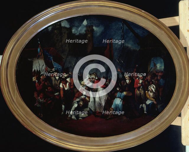 Storming of the Bastille, July 14, 1789. Creator: Henry Singleton.