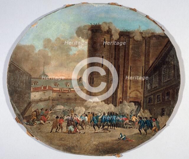 Storming of the Bastille, July 14, 1789. Creator: Unknown.