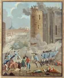 Storming of the Bastille, July 14, 1789. Creator: Unknown