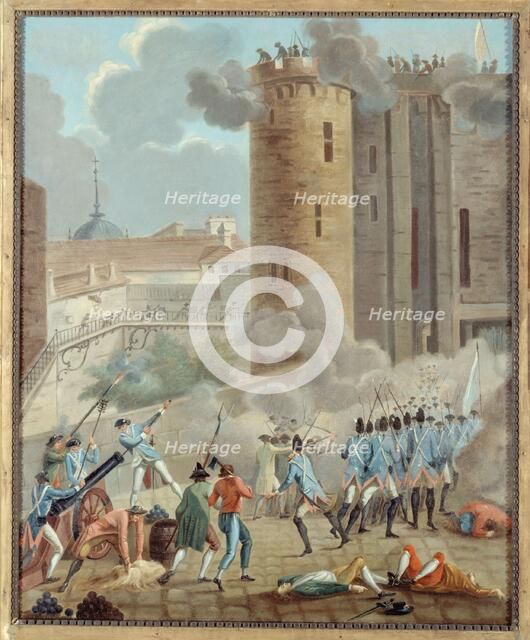 Storming of the Bastille, July 14, 1789. Creator: Unknown.