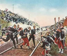 Storming of the railway embankment at Nuits by the Badeners, 18 December 1870, (1936). Creator: Unknown