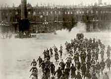 Storming the Winter Palace on 25th October, 1917 (From the Film "October" 1927)