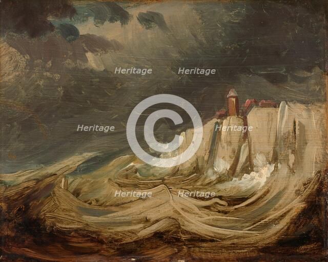 Storms on the Coast, 1830-1860. Creator: Johannes Tavenraat.