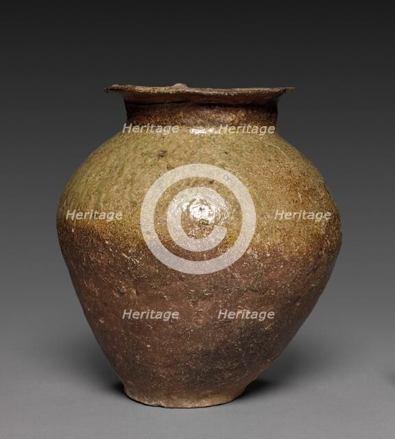 Storage Vessel: Tokoname Ware, 12th century. Creator: Unknown.