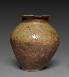 Storage Vessel: Tokoname Ware, 12th century. Creator: Unknown