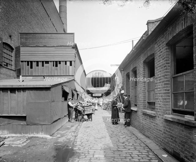 Storage areas, Hampton's Munitions Works, Lambeth, London, 1914-1918. Artist: Bedford Lemere and Company