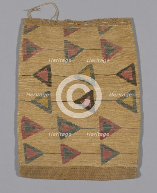 Storage bag, United States, c. 1860/80. Creator: Unknown.