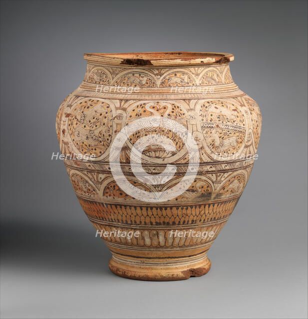 Storage Jar, Egypt, 7th century. Creator: Unknown.