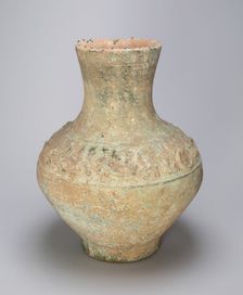 Storage Jar (Hu) with Hunting Scenes, Eastern Han dynasty (A.D. 25-220). Creator: Unknown