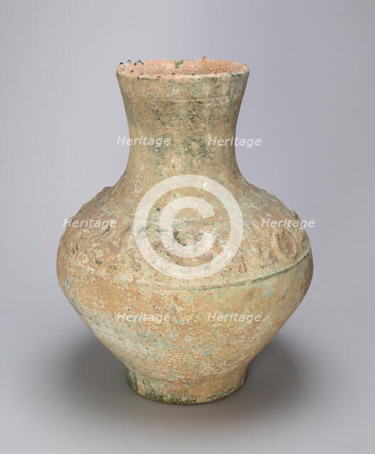 Storage Jar (Hu) with Hunting Scenes, Eastern Han dynasty (A.D. 25-220). Creator: Unknown.