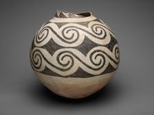 Storage Jar with Horizontal Bands of Interlocking Scrolls, A.D. 875/1130. Creator: Unknown