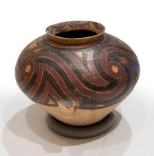 Storage jar with spiral wave design, about 2600-2300 B.C.E.. Creator: Unknown
