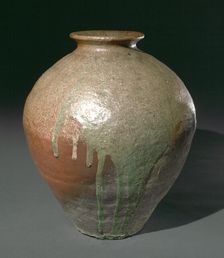 Storage Jar: Tamba Ware, 1400s. Creator: Unknown