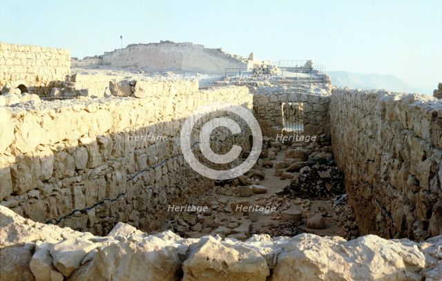 Store rooms of Herod's Palace, Masada, Israel, c20th century.  Artist: Unknown.
