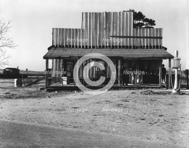Store with false front, Vicinity of Selma, Alabama, 1936. Creator: Walker Evans.