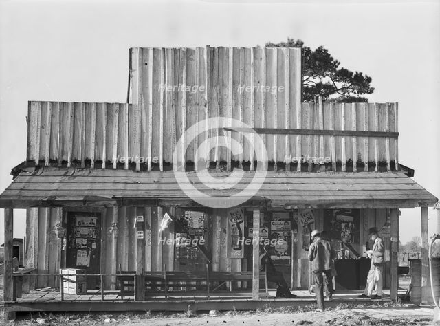 Store with false front, Vicinity of Selma, Alabama, 1936. Creator: Walker Evans.