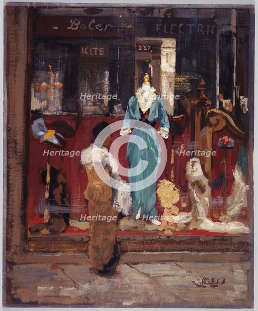 Storefront of a fashion shop, c1910. Creator: Eugene Louis Gillot.