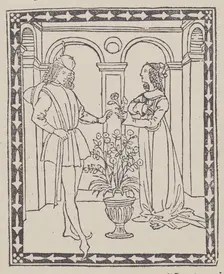 Storia di due amanti (Tale of Two Lovers), ca. 1495-1500. Creator: Unknown