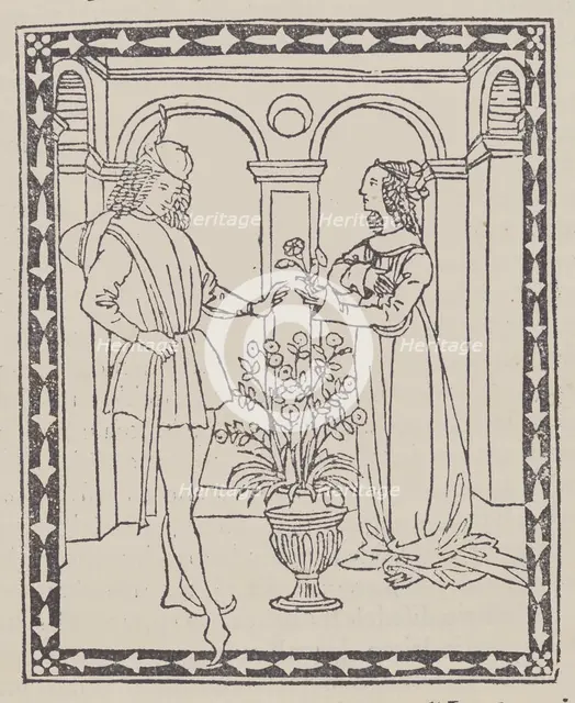 Storia di due amanti (Tale of Two Lovers), ca. 1495-1500. Creator: Unknown.