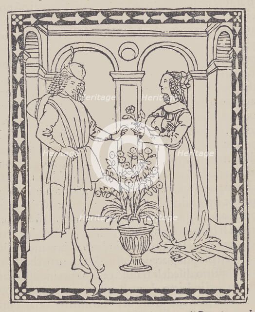 Storia di due amanti (Tale of Two Lovers), ca. 1495-1500. Creator: Unknown.