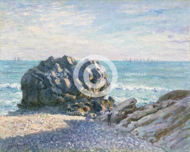'Storr's Rock, Lady's Cove, evening', 1897. Creator: Alfred Sisley.