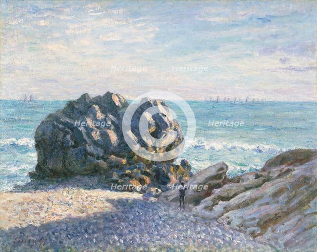 'Storr's Rock, Lady's Cove, evening', 1897. Creator: Alfred Sisley.