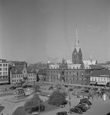 Stortorget, Malmö, Sweden, 1950. Artist: Torkel Lindeberg