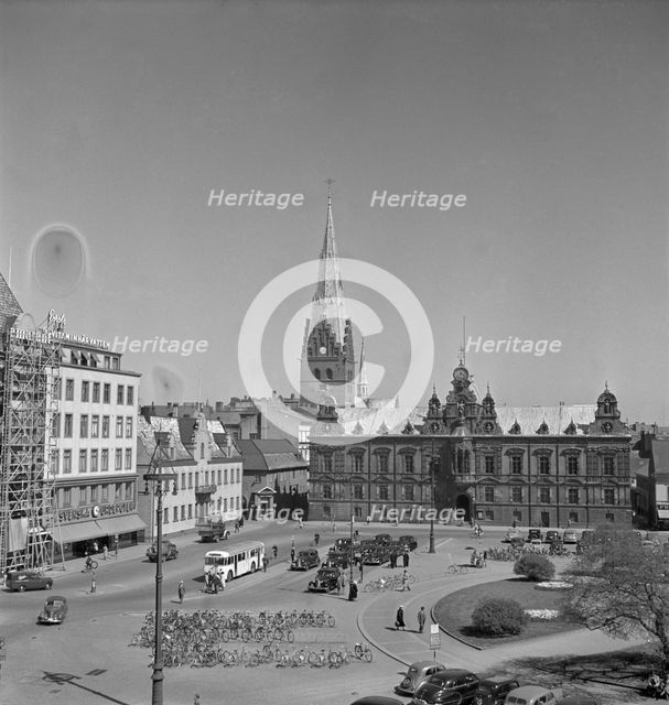 Stortorget, Malmö, Sweden, 1950. Creator: Torkel Lindeberg.