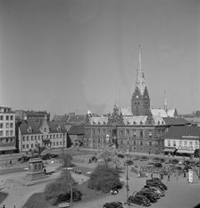 Stortorget, Malmö, Sweden, 1950. Creator: Torkel Lindeberg