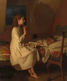 Story of Golden Locks, ca. 1870. Creator: Seymour Joseph Guy