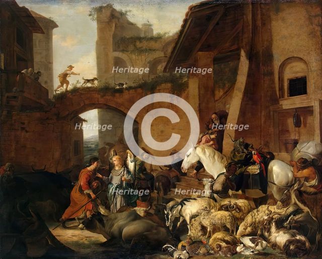 Story of Tobias, 1660. Creator: Carl Borromaus Andreas Ruthart.