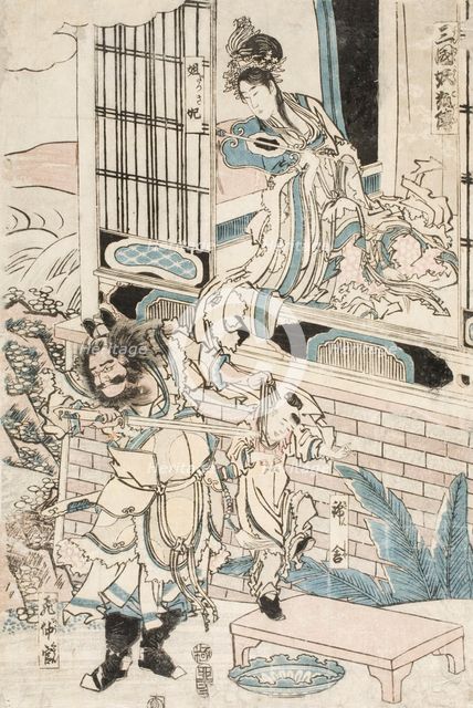 Story of the Nine-tailed Fox, 1807. Creator: Hokusai.