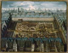 "Story of the Knights of Glory", a large carousel in Place Royale..., from April 5 to 7, 1612. Creator: Unknown