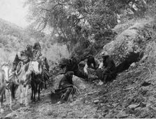 Story telling, c1906. Creator: Edward Sheriff Curtis