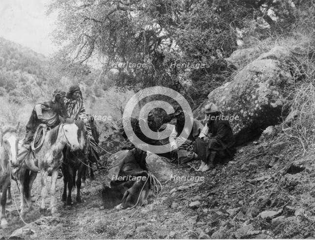 Story telling, c1906. Creator: Edward Sheriff Curtis.