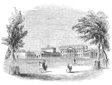 Stowe House, the park front, 1844. Creator: Unknown