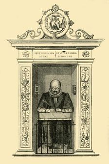 Stow's Monument in St. Andrew Undershaft (c1872). Creator: Unknown