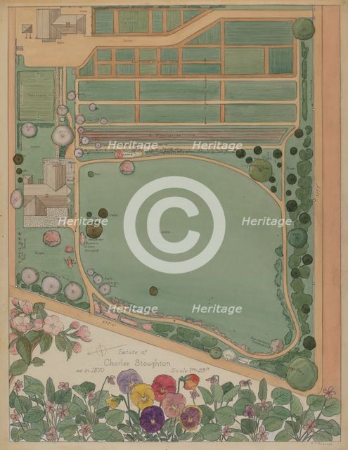 Stoughton Estate, c. 1936. Creator: Virginia Richards.