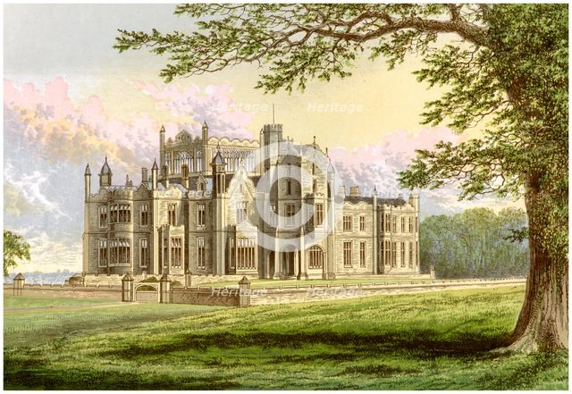 Stourton, Yorkshire, home of Lord Stourton, c1880. Artist: Unknown