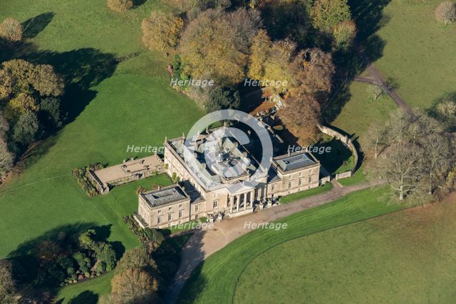 Stourhead, a country house constructed 1721-24 for Henry Hoare in the Palladian style, Wilts, 2017. Creator: Damian Grady.