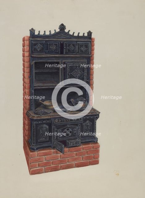 Stove, 1935/1942. Creator: Al Curry.