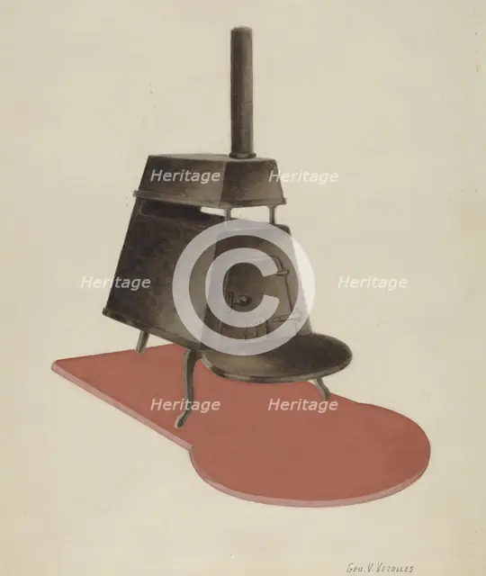 Stove, 1935/1942. Creator: George V. Vezolles.