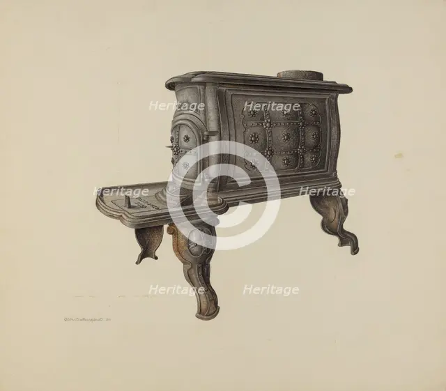 Stove, 1938. Creator: Albert Geuppert.
