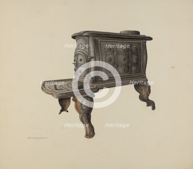 Stove, 1938. Creator: Albert Geuppert.
